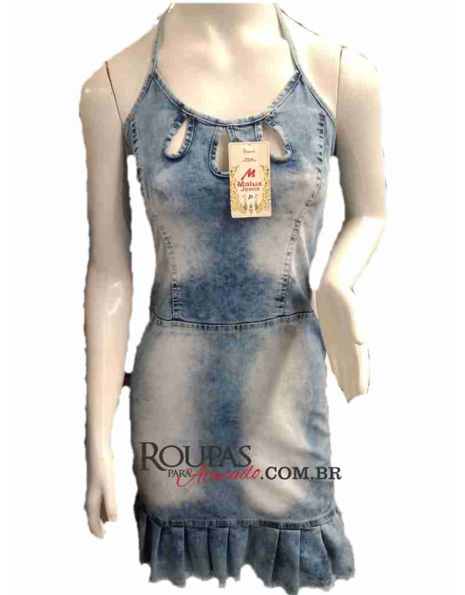 Vestidos Curto Jeans feminino Vários Modelos