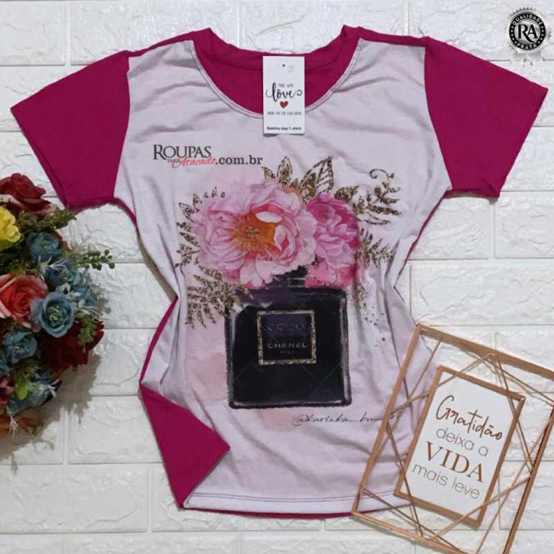 Blusa Tshirt Feminina Estampada