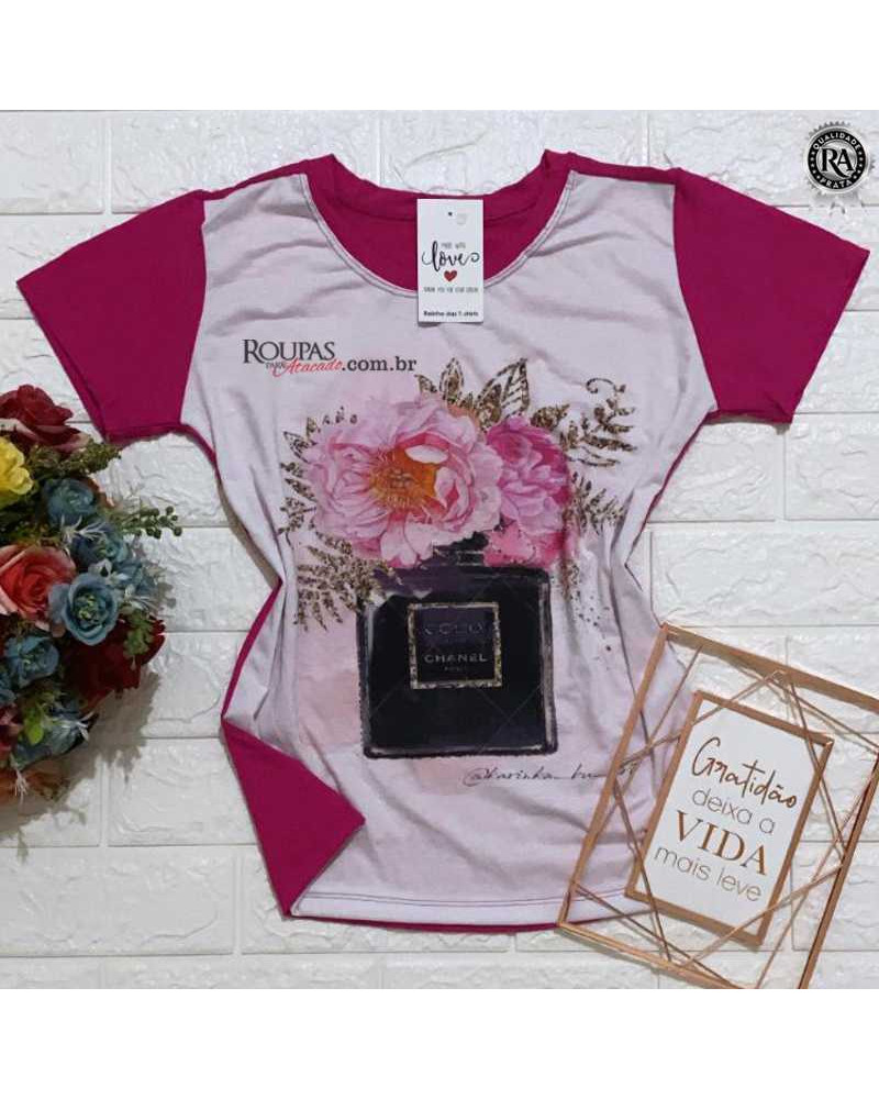 Blusa Tshirt Feminina Estampada