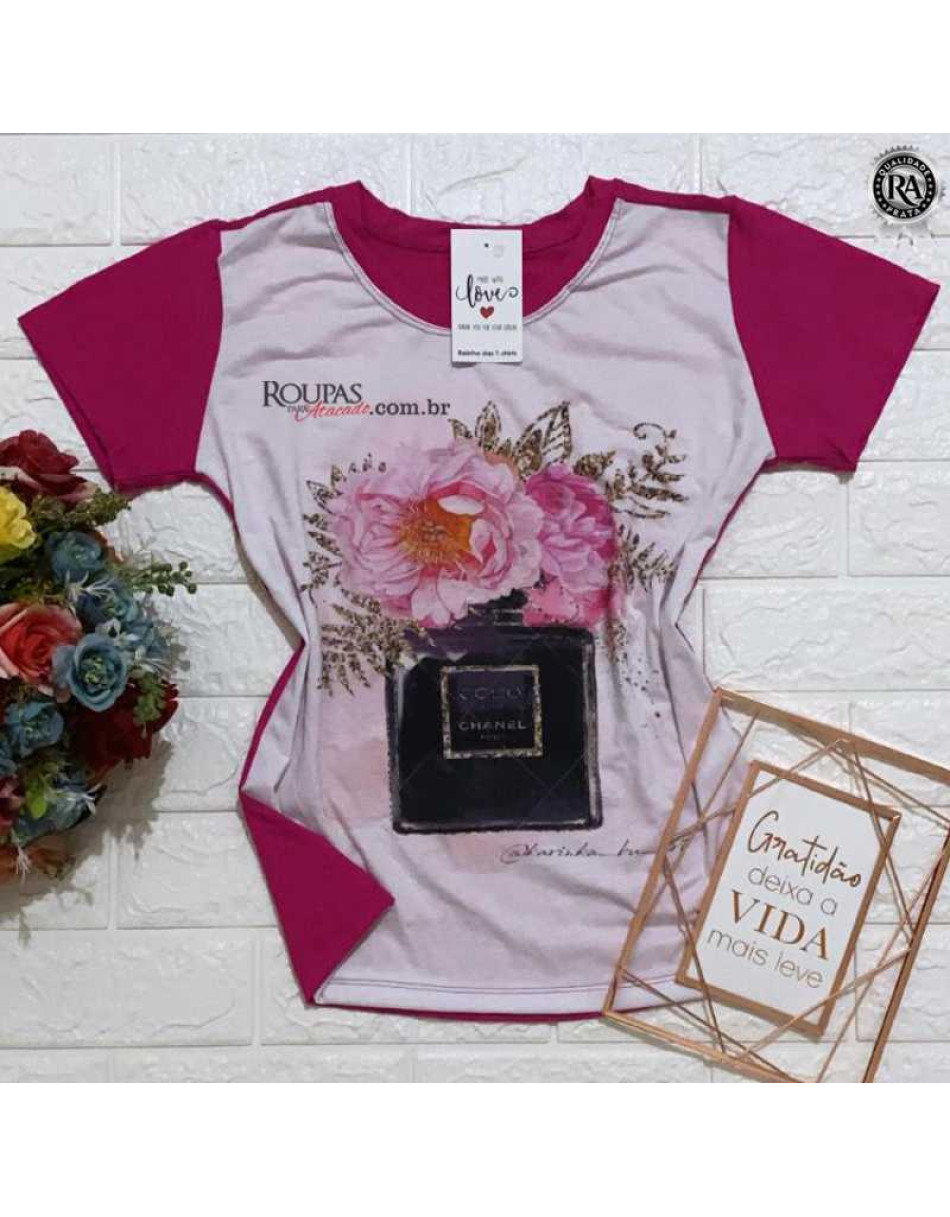 Blusa Tshirt Feminina Estampada