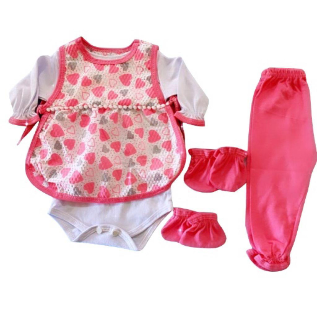 Conjunto Bebe Batinha Três Peças Feminino