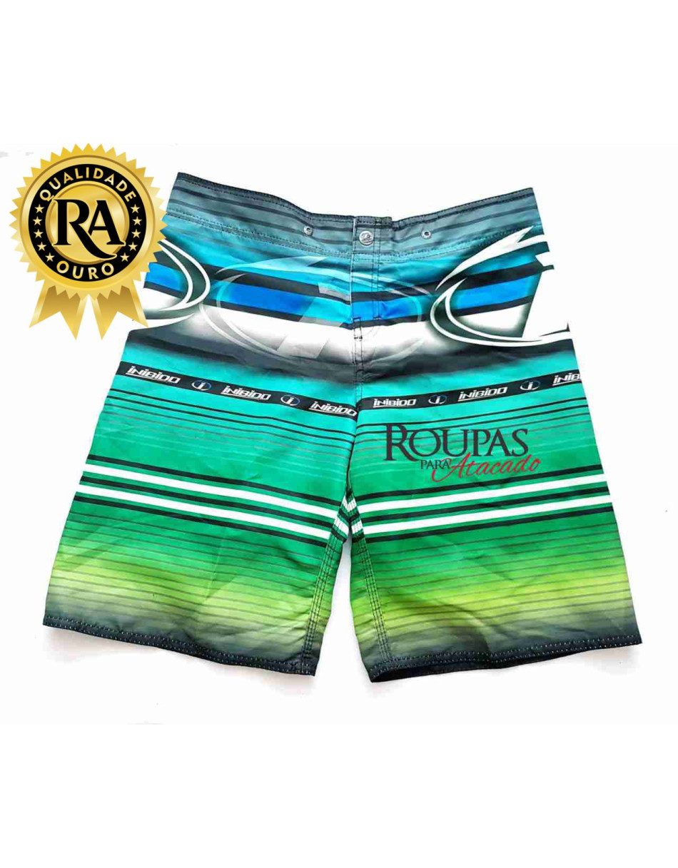 Bermuda Tactel Masculina Estampada