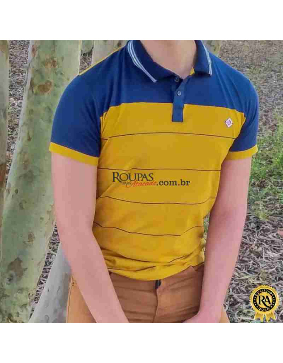 Camisa Polo Lisa Masculina adulta