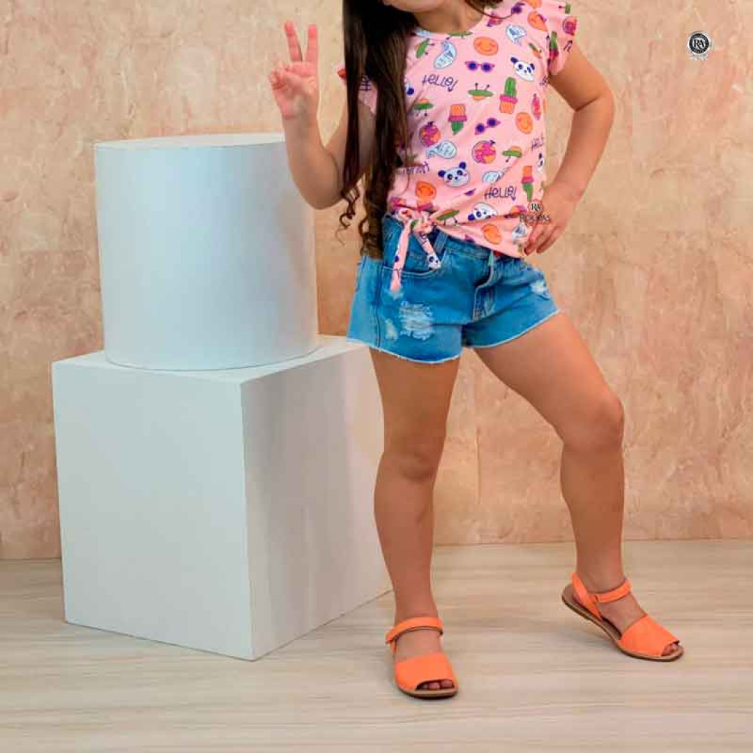 Blusa Infantil Estampada Leila