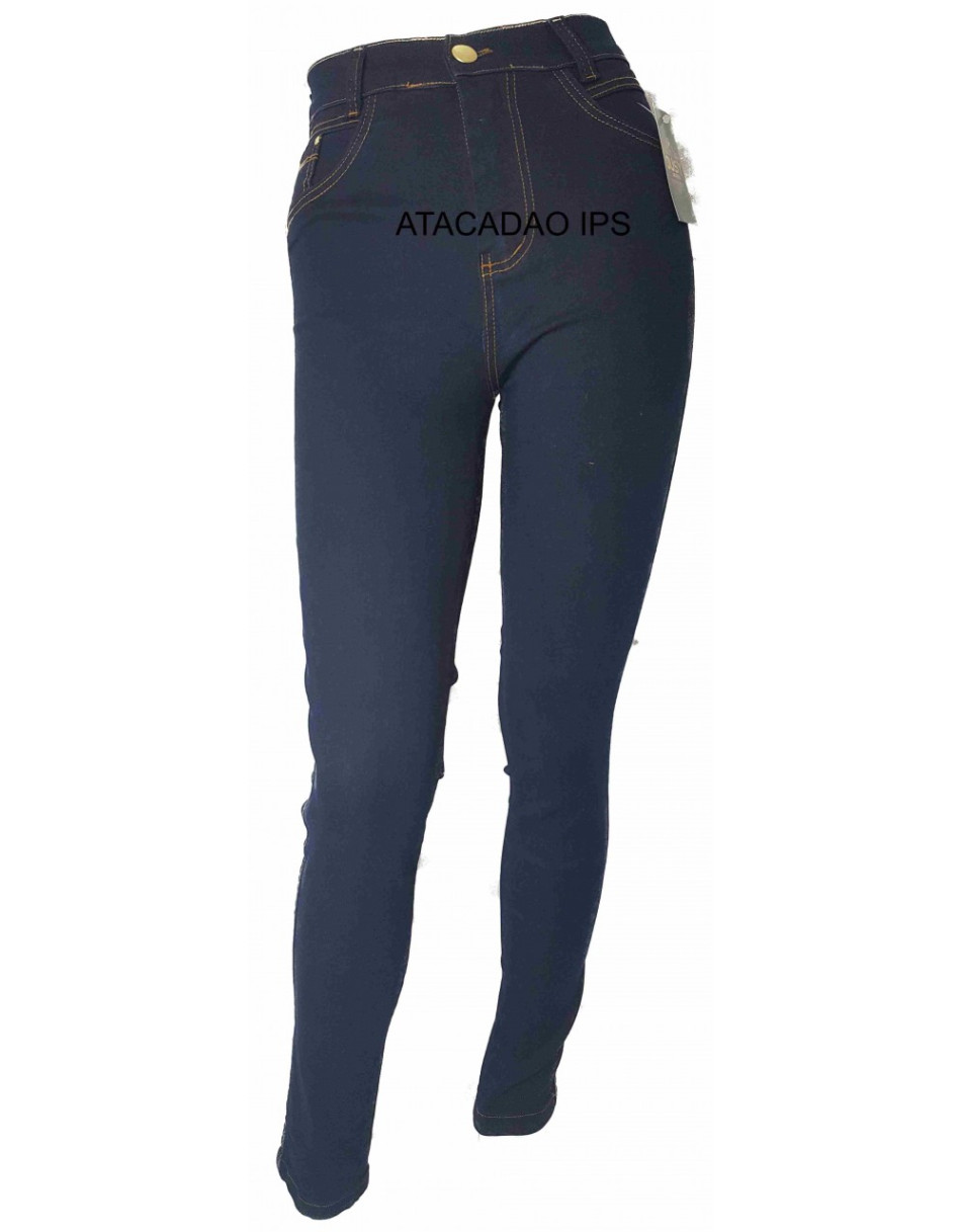 CALÇA JEANS FEMININA CINTURA ALTA