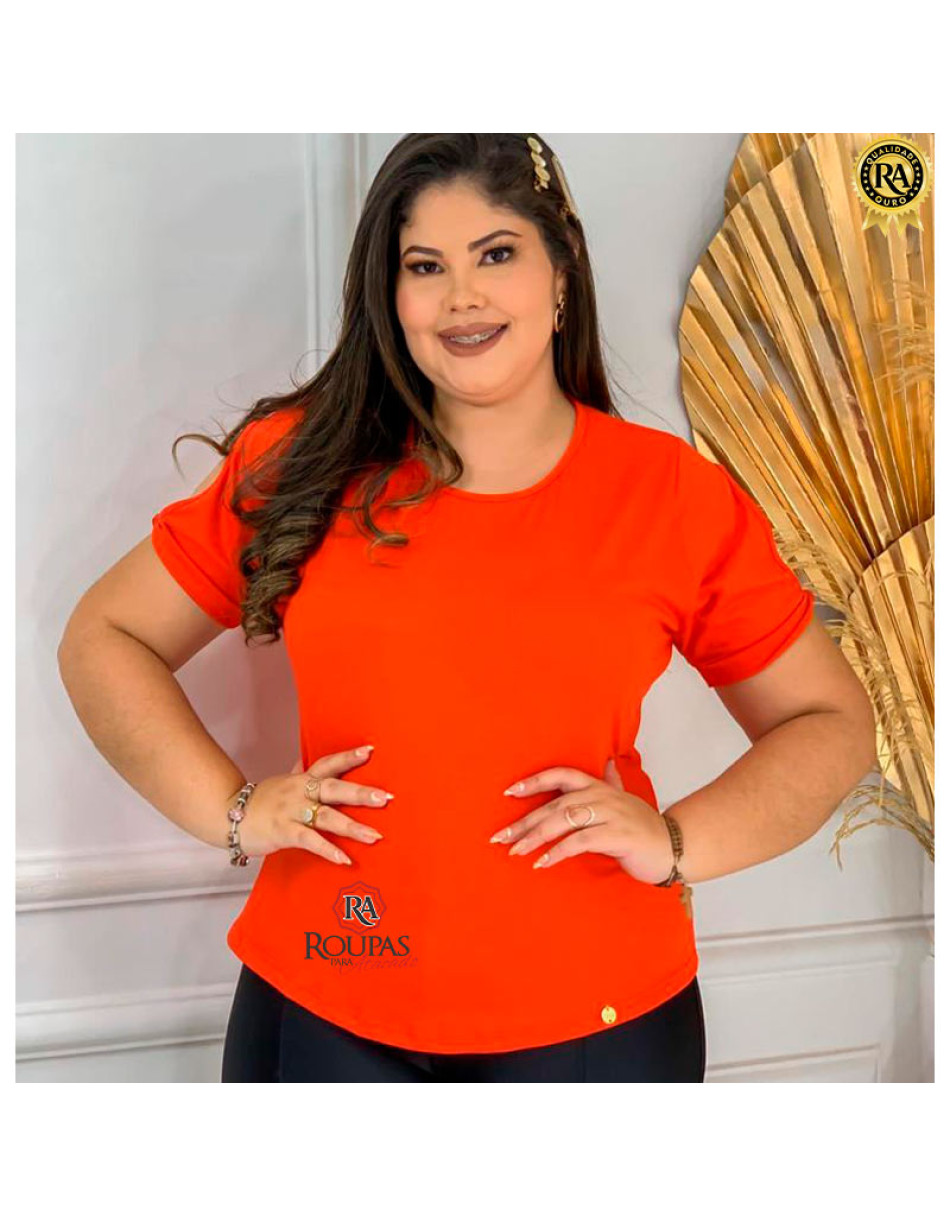 Blusa Feminina Plus Size Lisa Em Suede