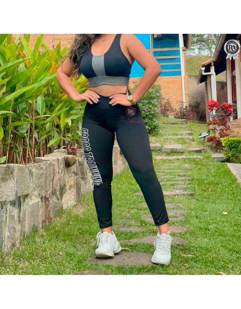 Calça Fitness Com Estampas