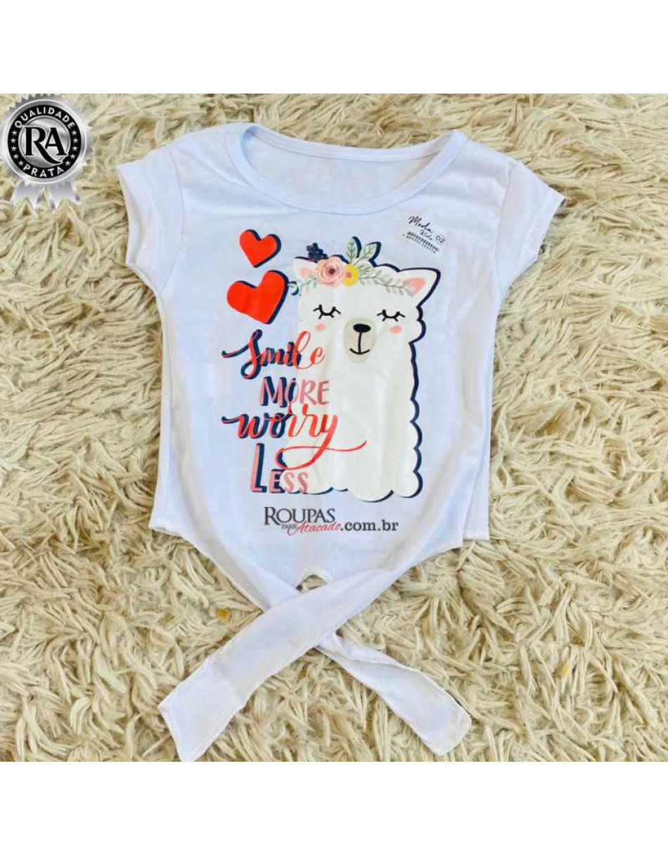 Blusa Cropped Infantil 