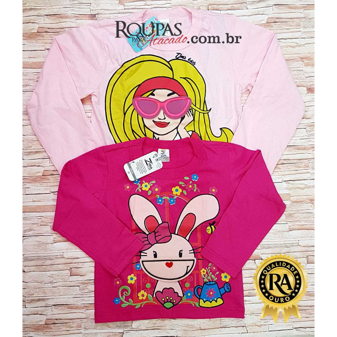 Blusa Manga Longa Estampa 3D