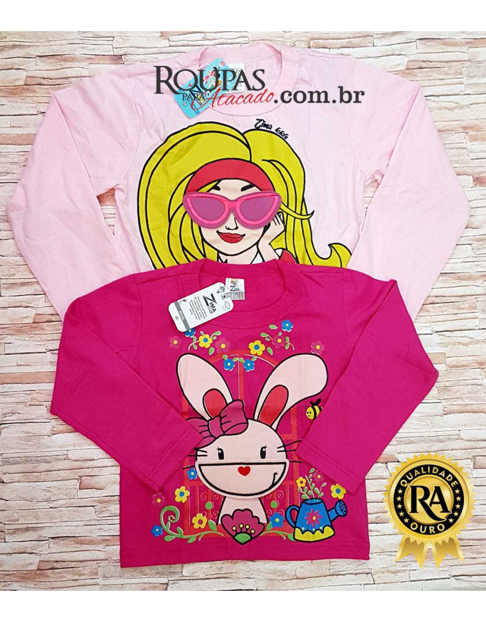 Blusa Manga Longa Estampa 3D