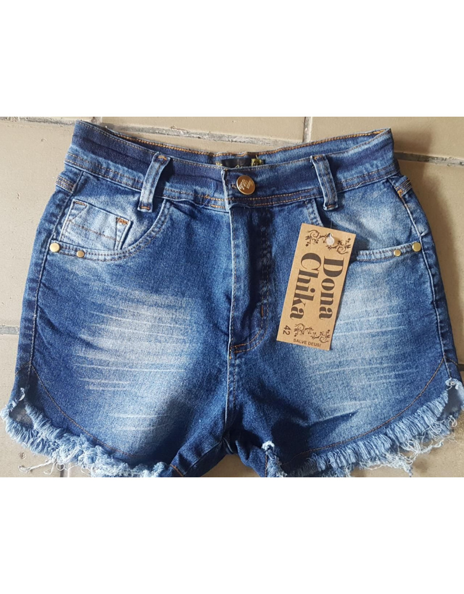 Short Jeans Curto Cintura Alta Vários Modelos