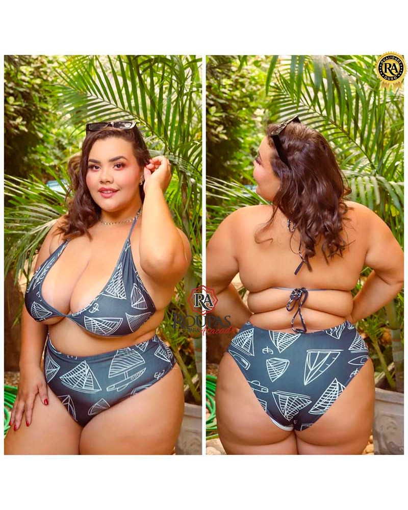 Biquíni Cortininha Plus Size