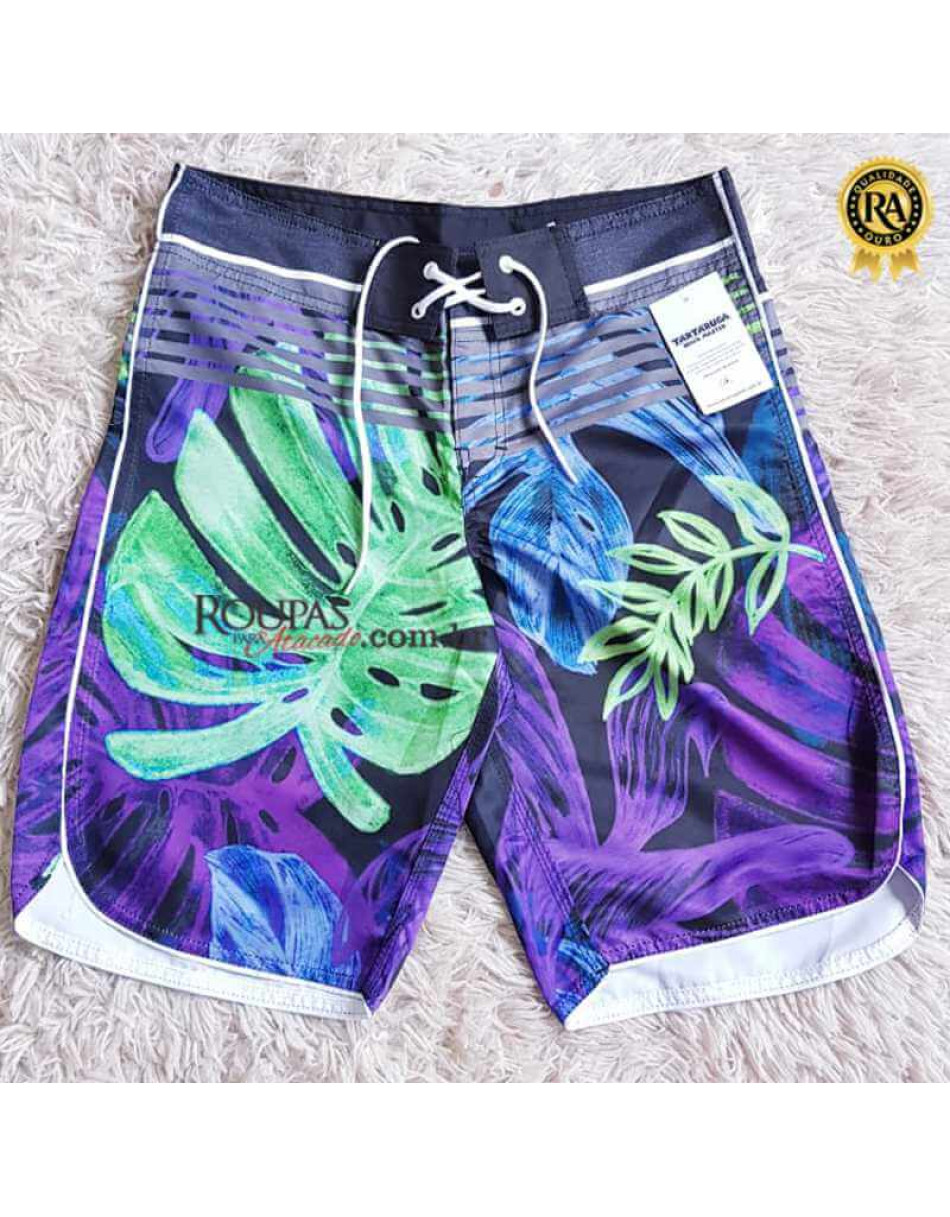 Bermuda Tactel Masculina Estampada