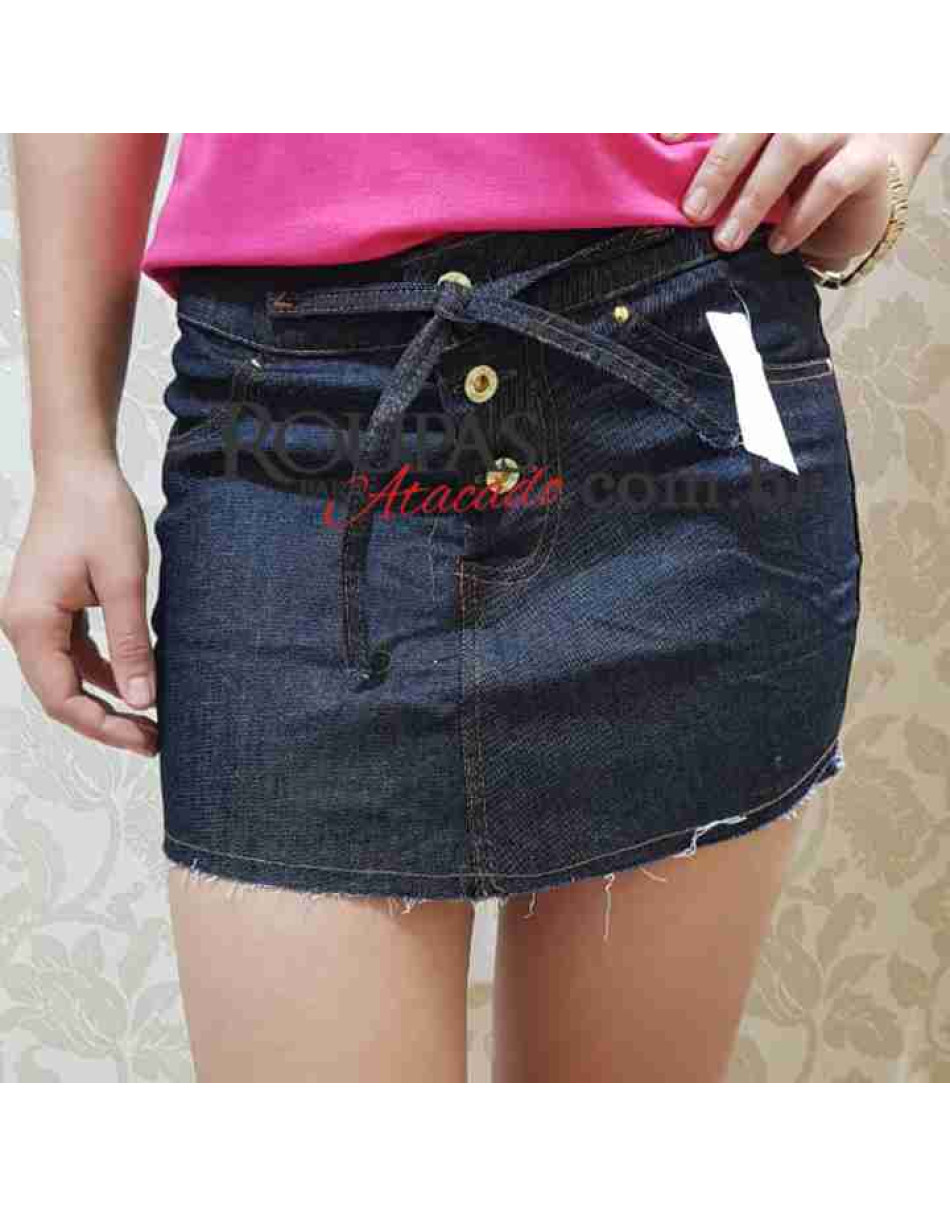 Saia Curta Feminina Jeans Basic