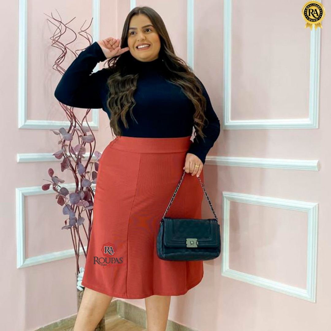 Saia Montaria Evangélica Plus Size