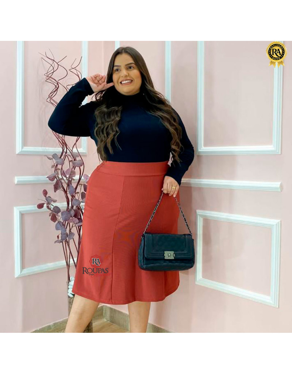 Saia Montaria Evangélica Plus Size