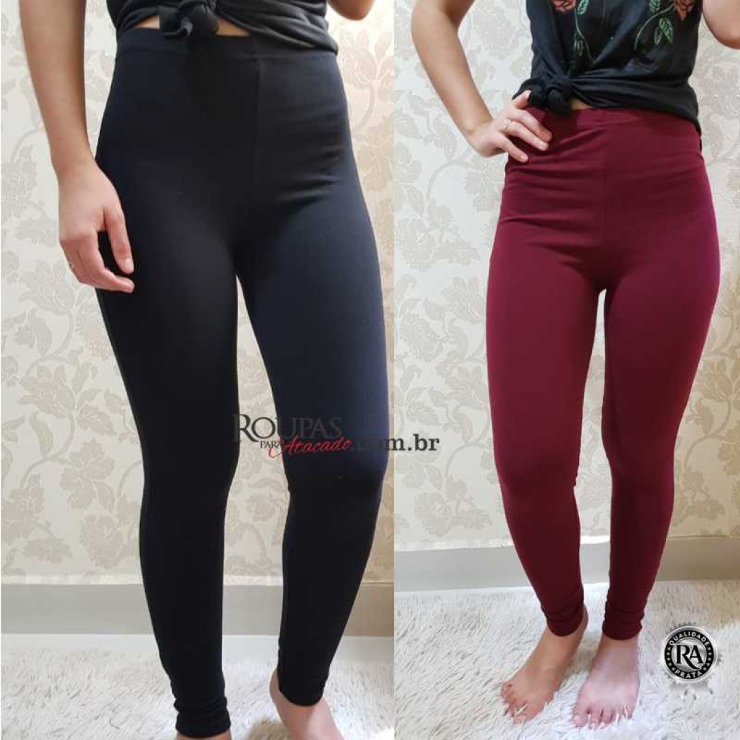 Calça Legging Fitness Lisa no Cotton