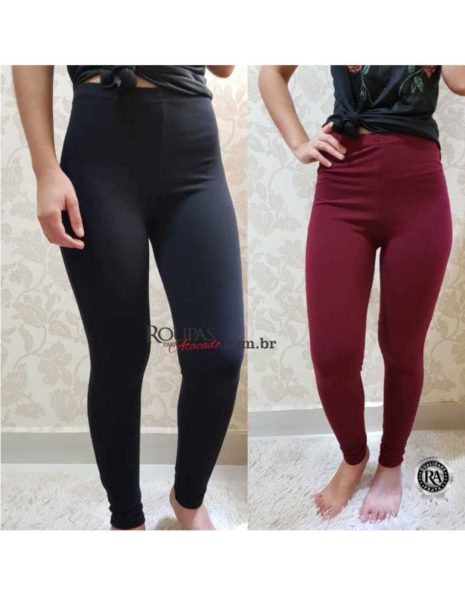 Calça Legging Fitness Lisa no Cotton