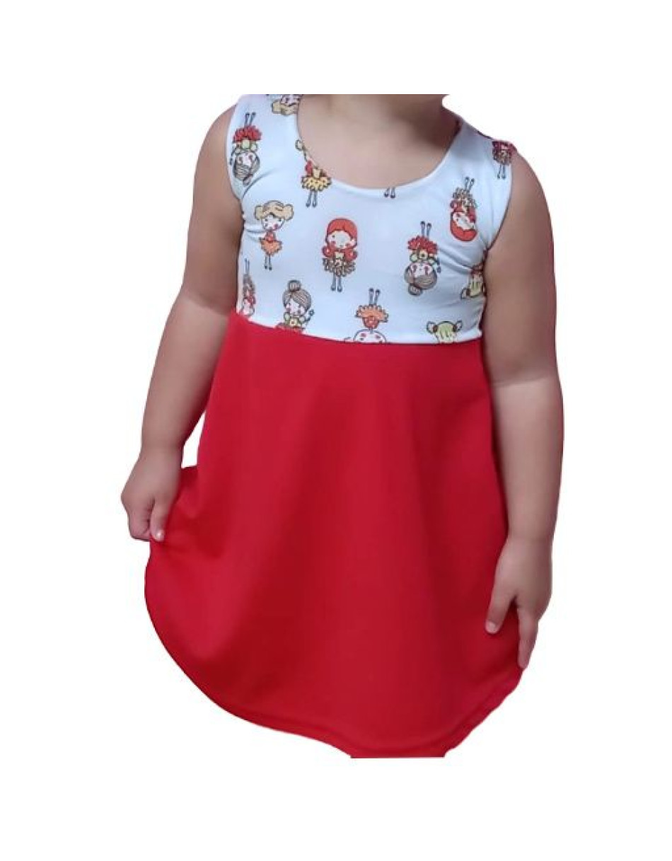 Vestido Infantil Duas Cores