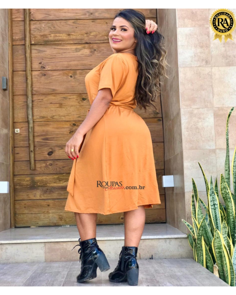 Vestido Midi Mayara Com Cinto