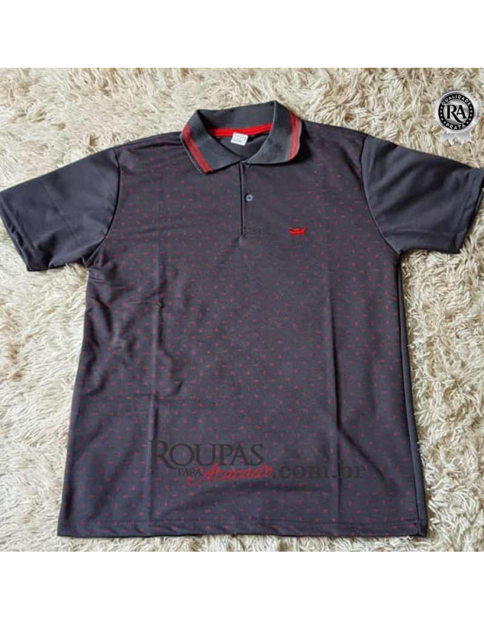 Camisa Polo Estampada Masculina