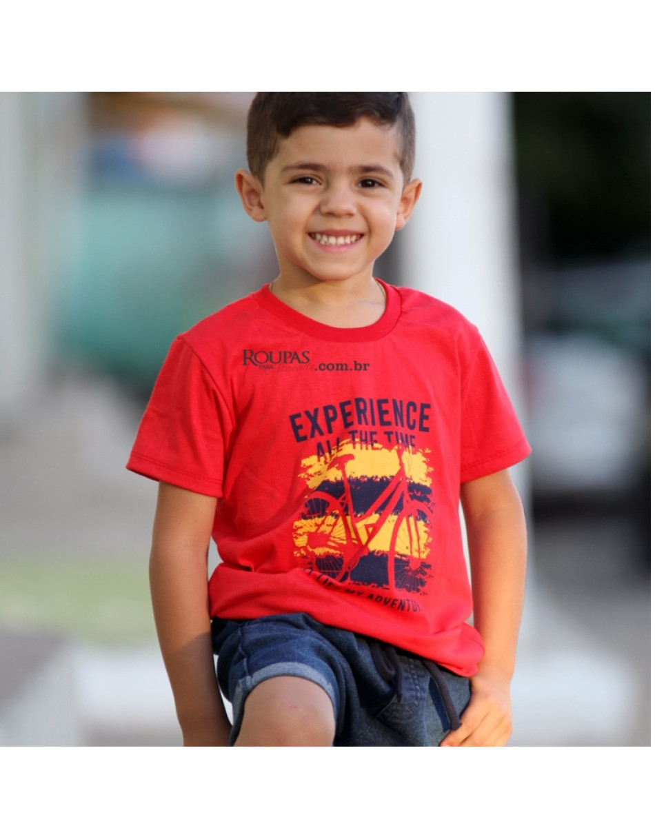 Camisa Infantil Algodão Com Estampas