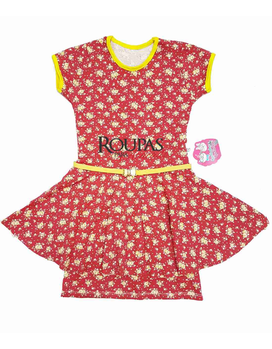 Vestidos Algodão Estampado Juvenil