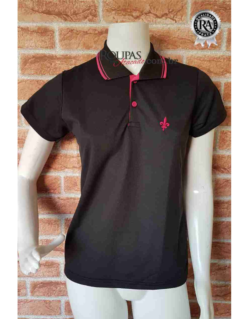 Blusa Feminina Gola Polo Piquet