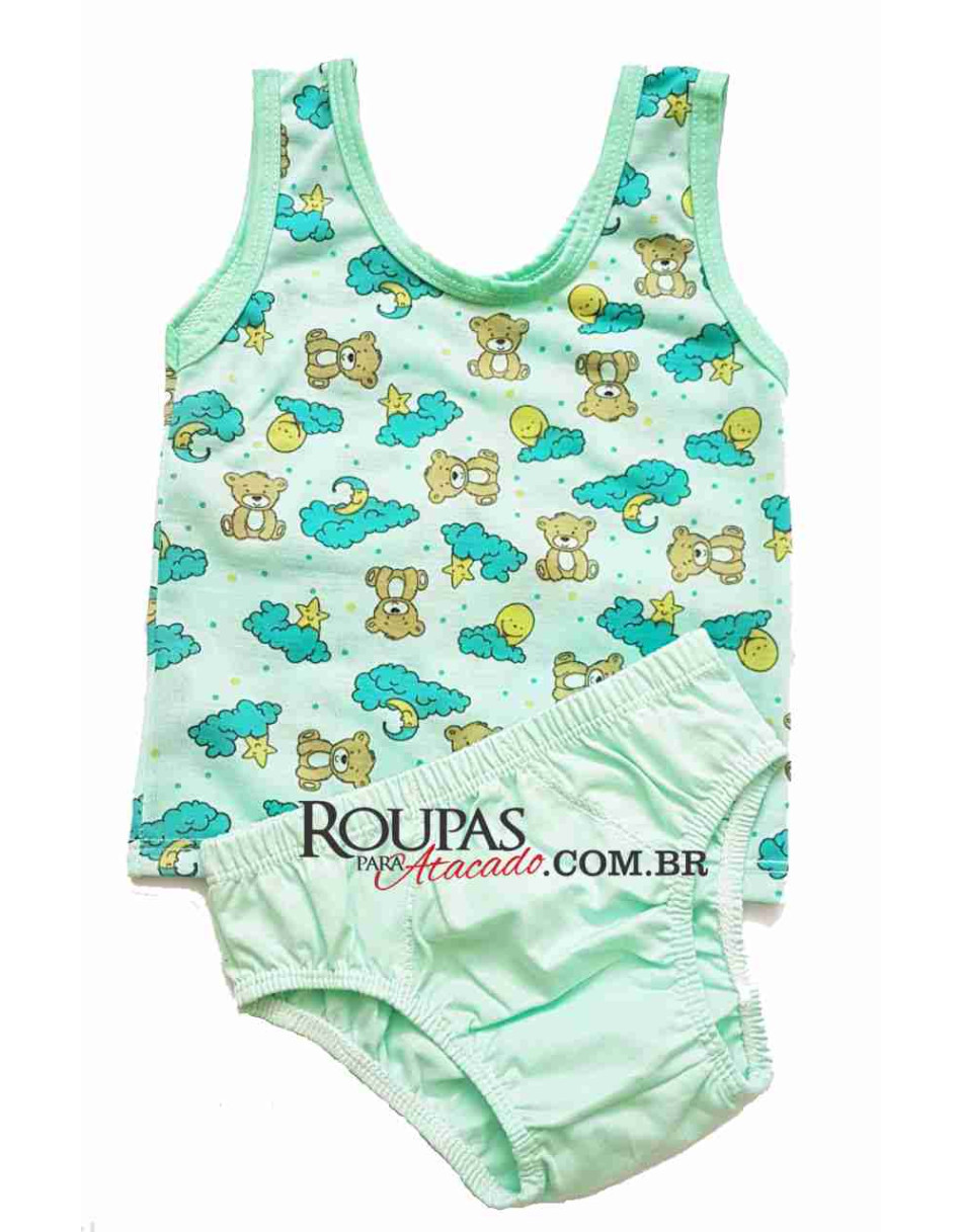 Conjunto Bebe Regata e Cueca Infantil