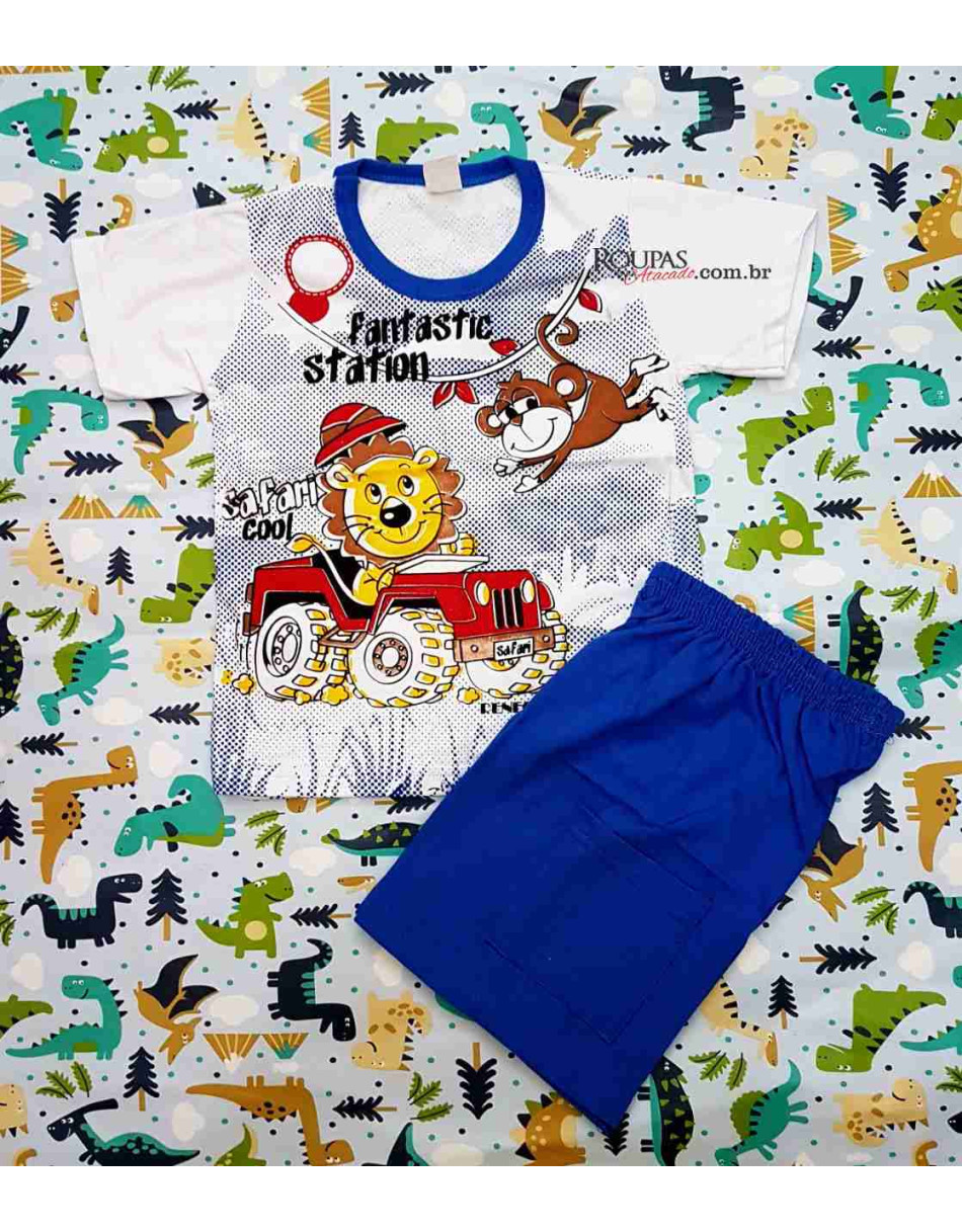 Conjunto Infantil Masculino Com Manga Reneguinho