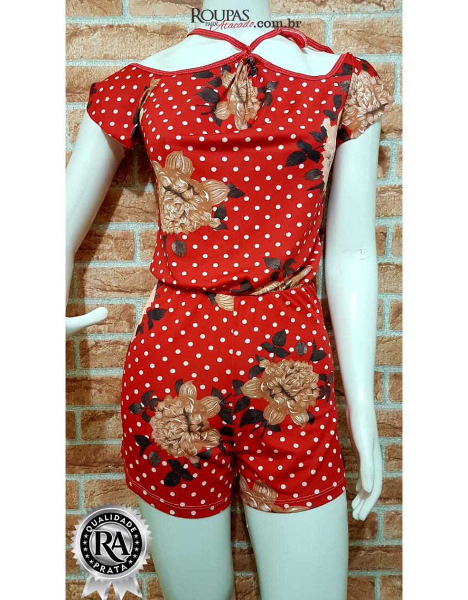 Macaquinho Feminino Curto Estampado varios modelos