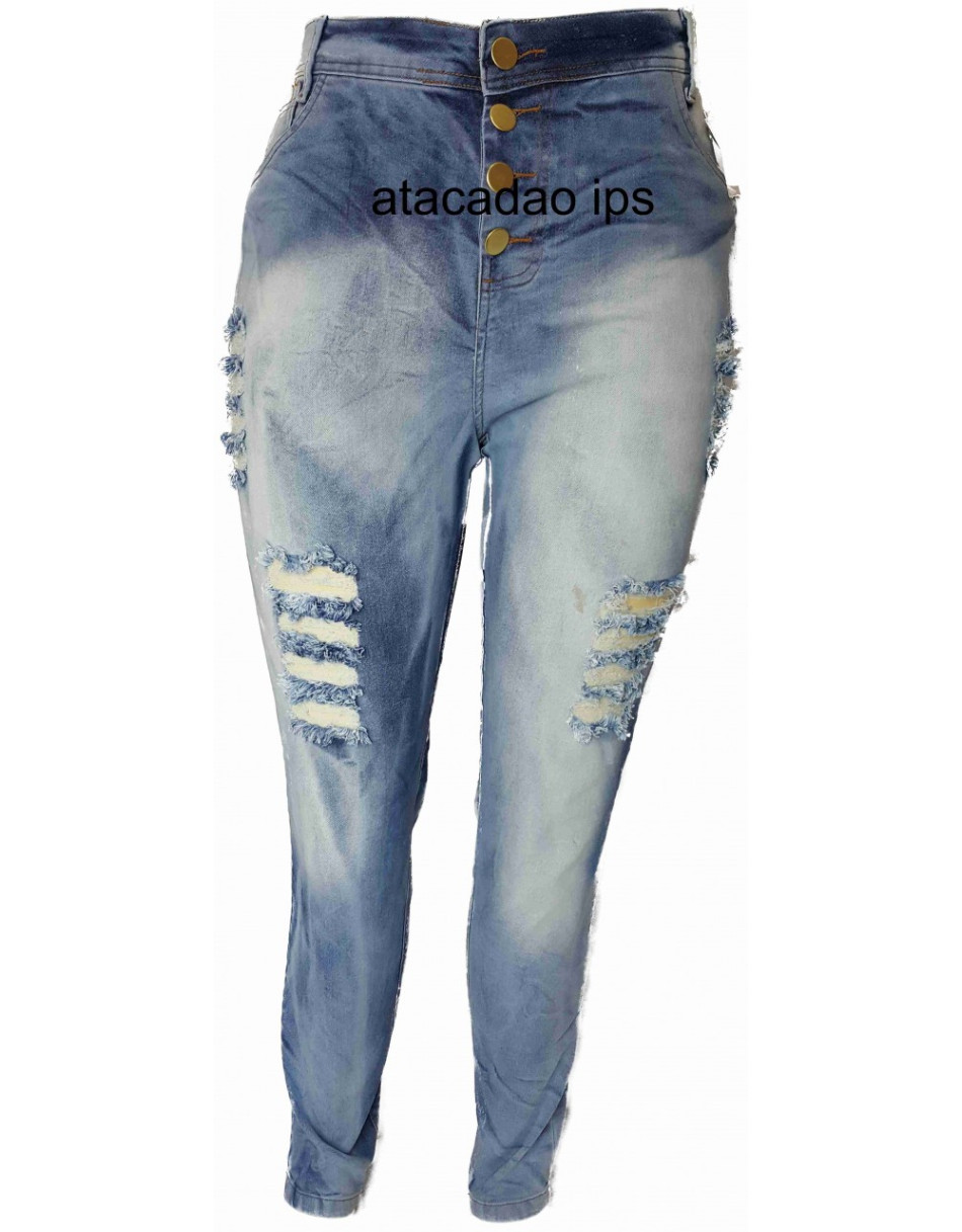 Calça Jeans Plus Size Cintura alta