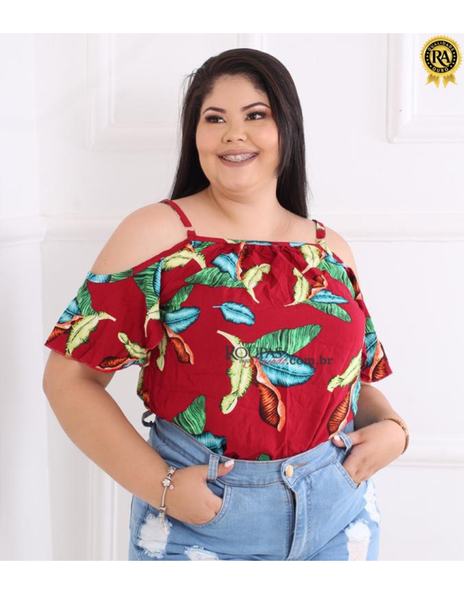 Blusa Feminina Em Viscose Plus Size 