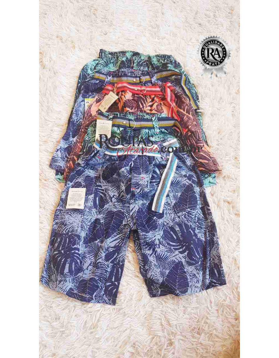 Bermuda Floral Infantil Masculina