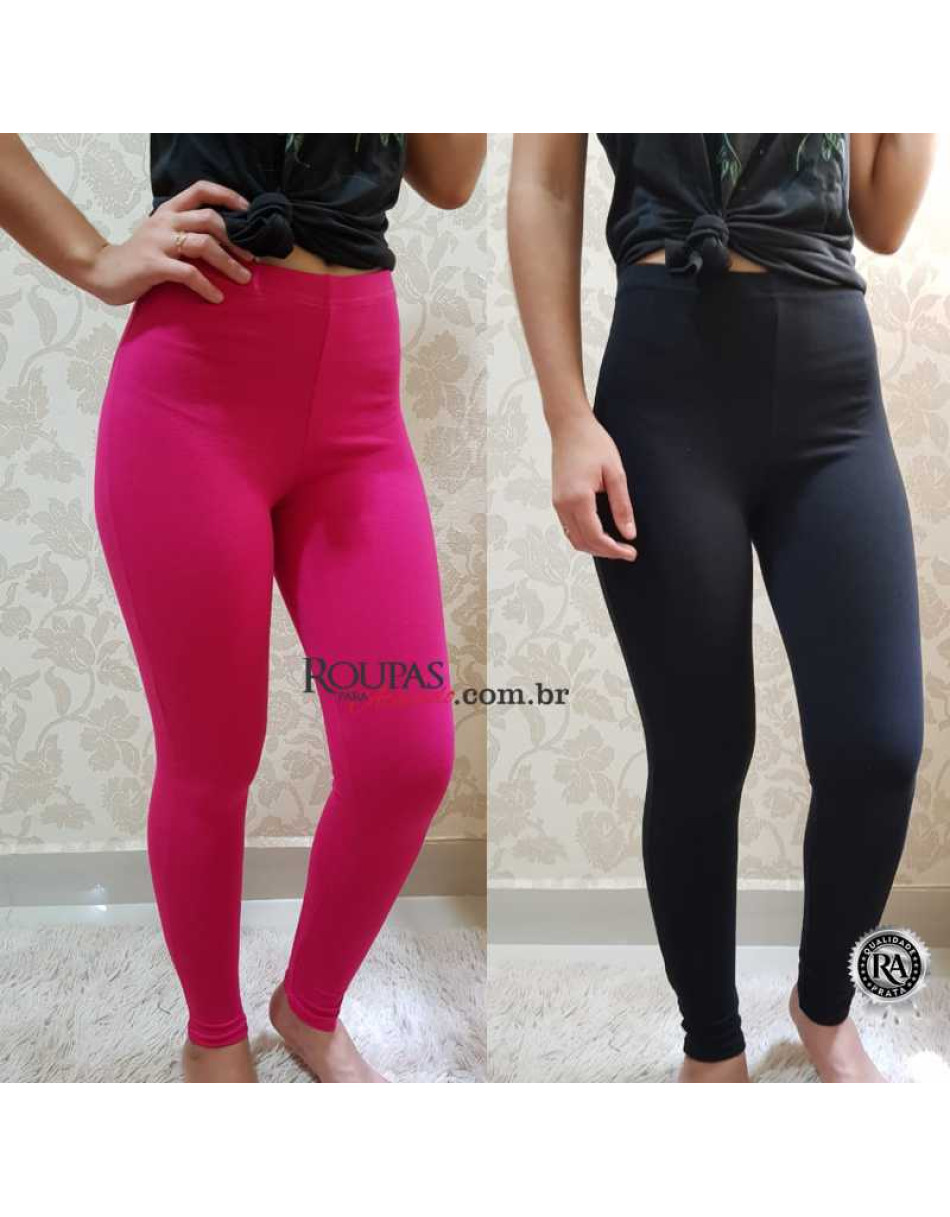 Calça Legging Fitness Lisa no Cotton