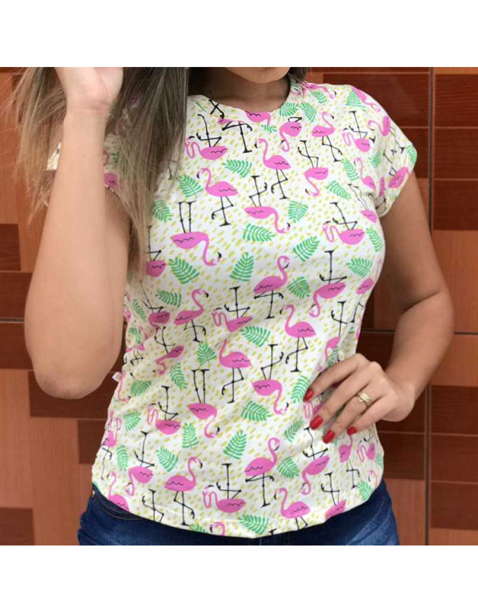 Blusa T-Shirt Estampada Feminina