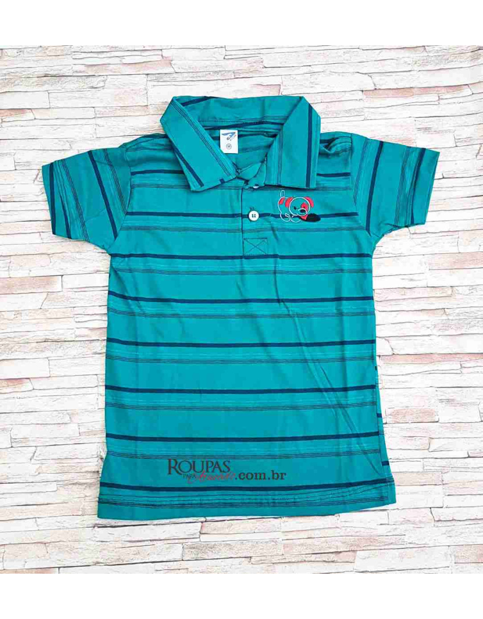 Camisa Polo Infantil Listrada 