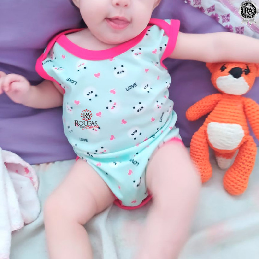 Body Bebê Estampado Menina