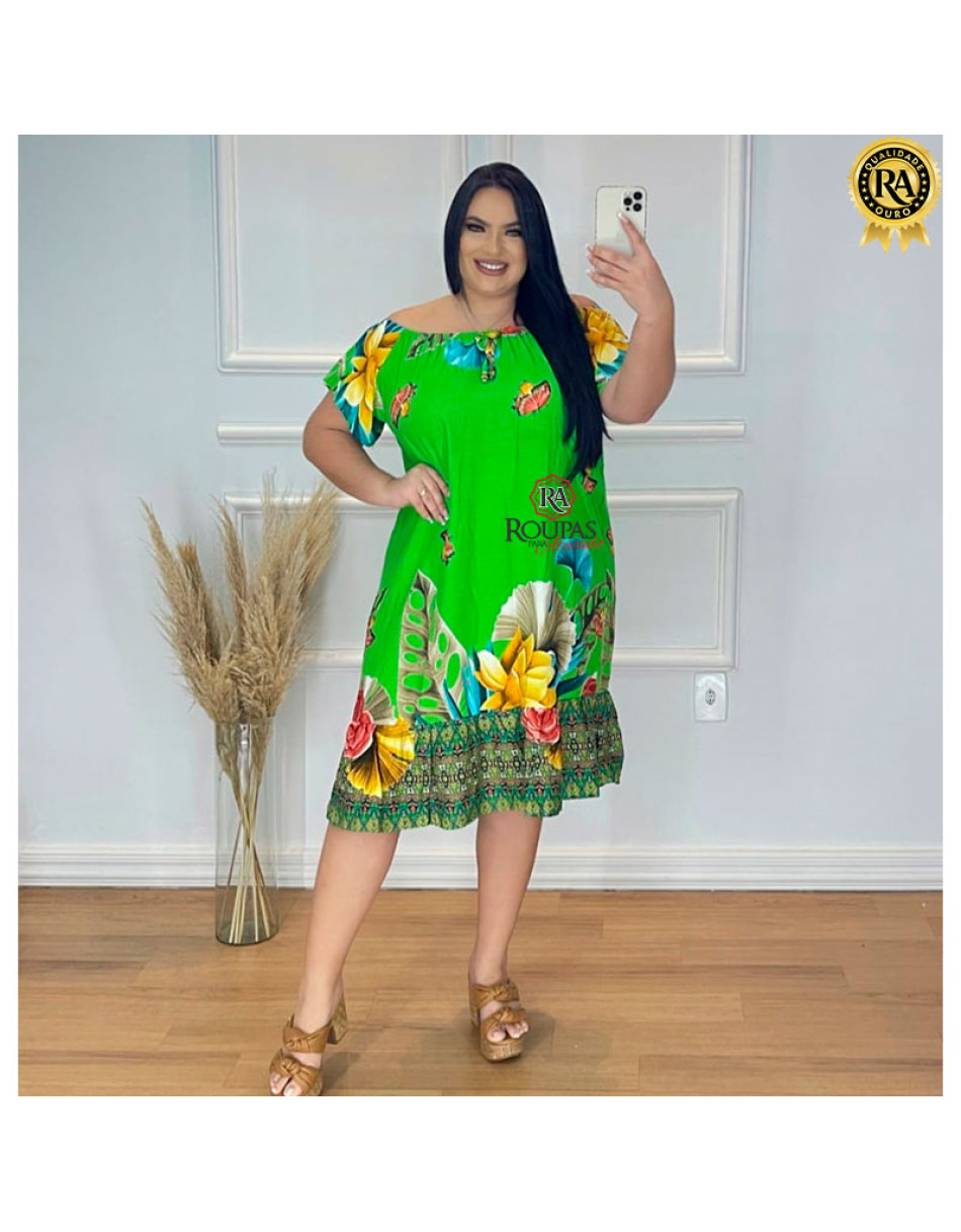 Vestidos Em Viscose Plus Size