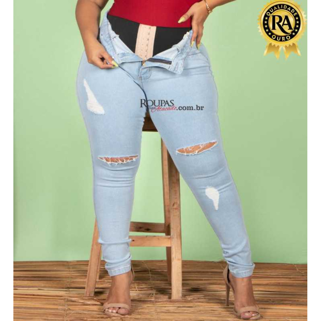 Calça Jeans Lipo Plus Size