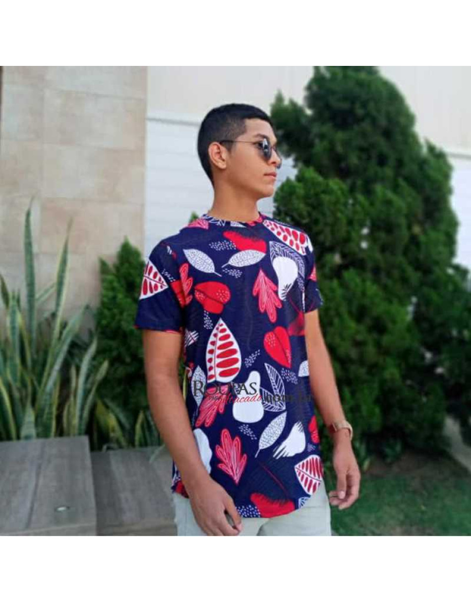 Camisa Masculina Estampada Floral