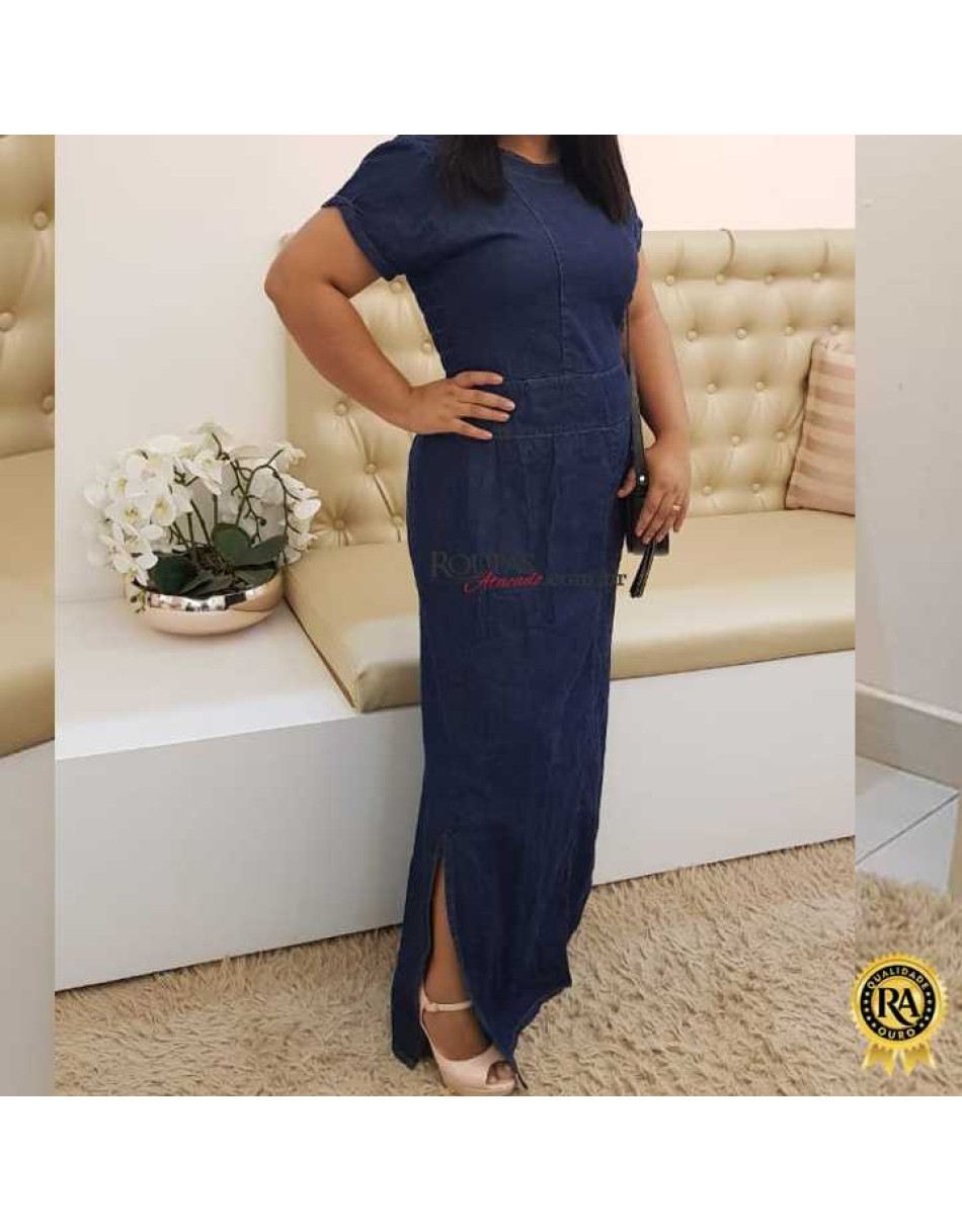 Vestido Jeans longo Evangelico