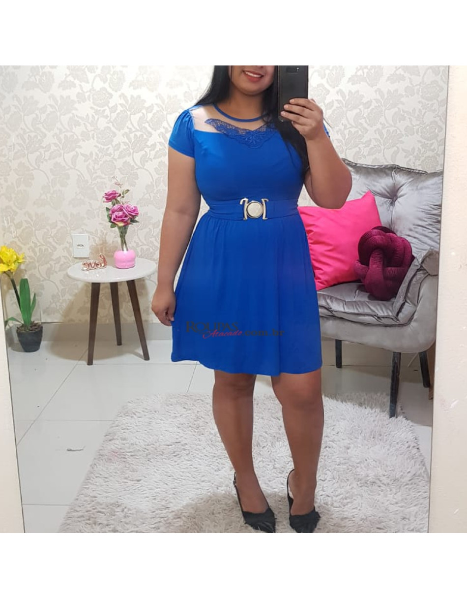 Vestido Feminino Evangelico Liso