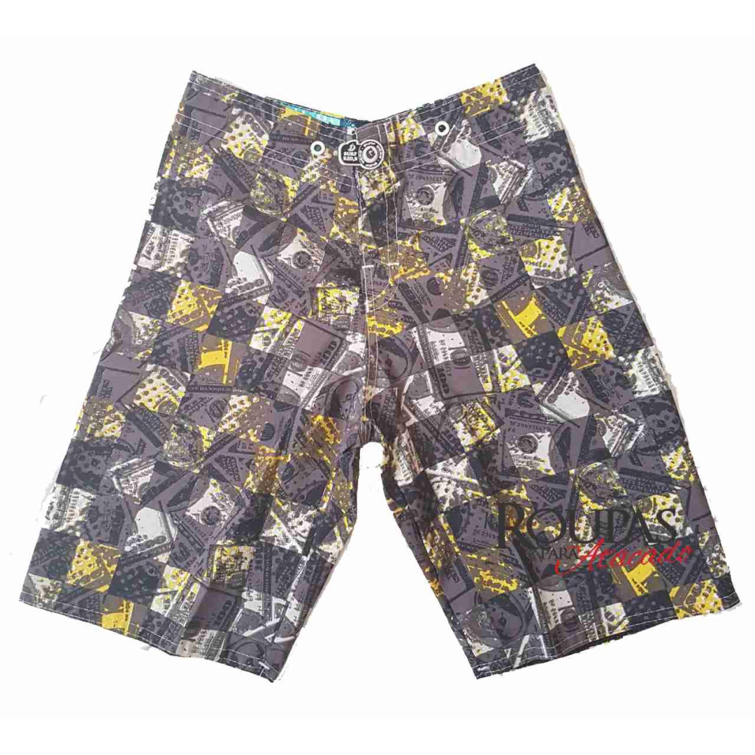 Bermuda Tactel Infantil Estampada