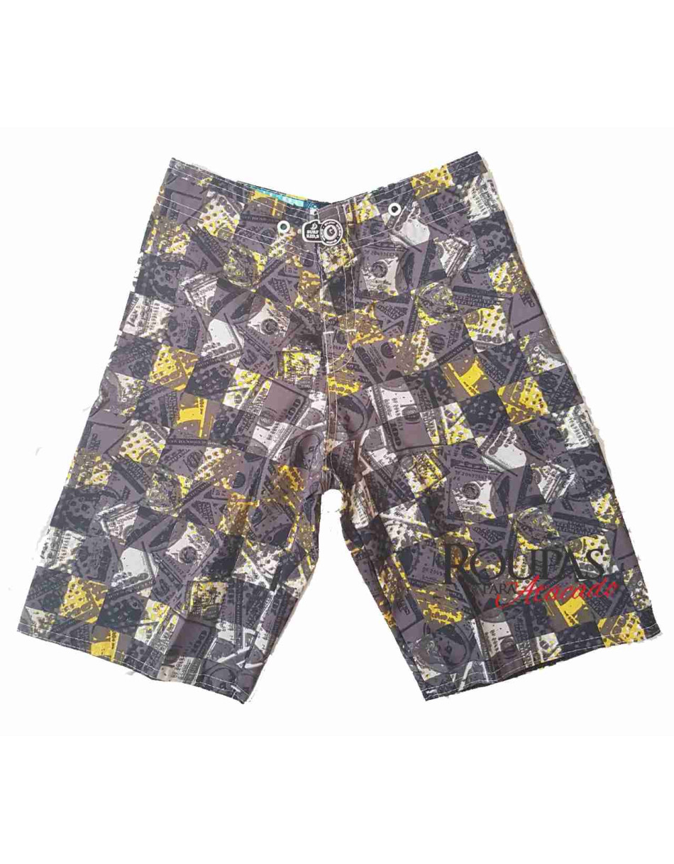 Bermuda Tactel Infantil Estampada