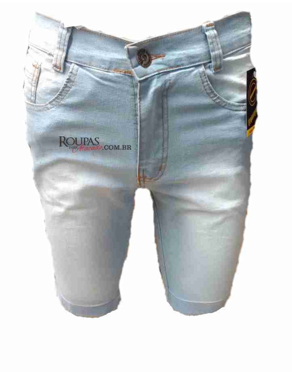 BERMUDAS JEANS MASCULINA SLIM