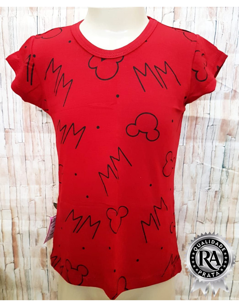 Blusa Baby Look Infantil juvenil 8 a 12 anos