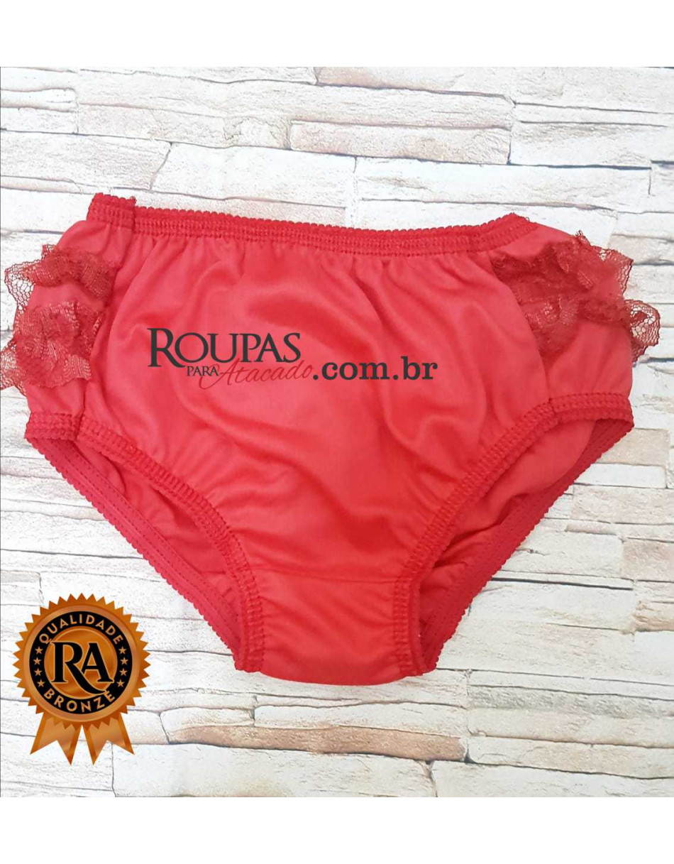  Calcinha Infantil Bunda Rica Basic