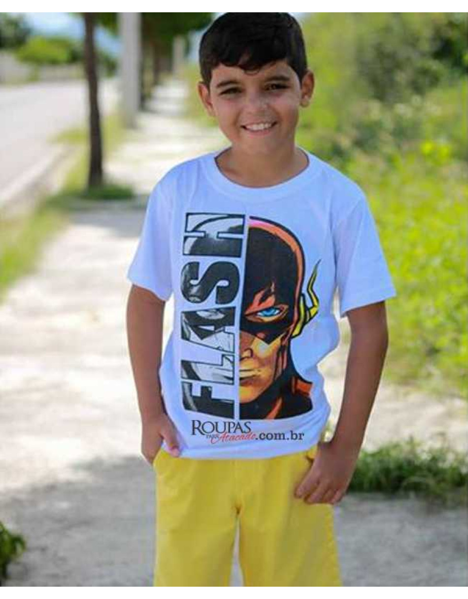 Camisa Algodão Infantil Personagens 3 a 9 anos