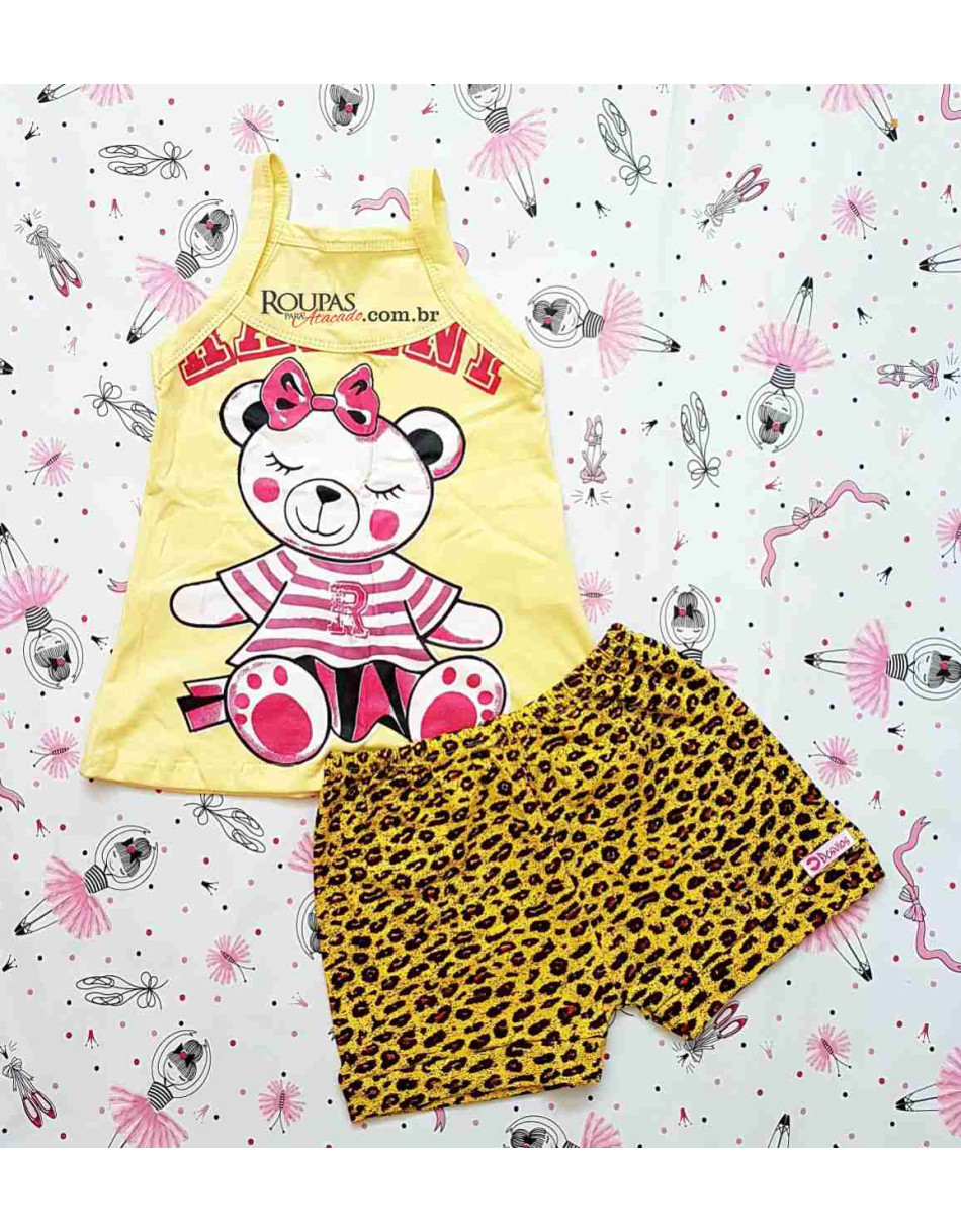 Conjunto infantil feminino com Shortinho